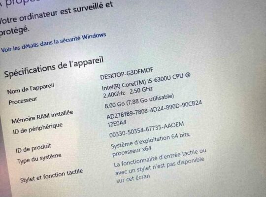 ORDINATEUR HP